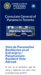 Mobile Screenshot of consulatepanama.com