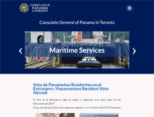 Tablet Screenshot of consulatepanama.com